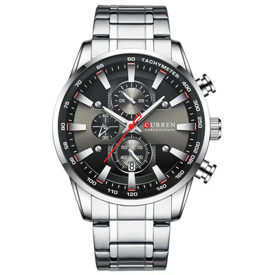 Sport Chronograph Watch with Complete Calendar