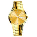 Women's Wristwatch with Luminous Dial Date Display - All Gold