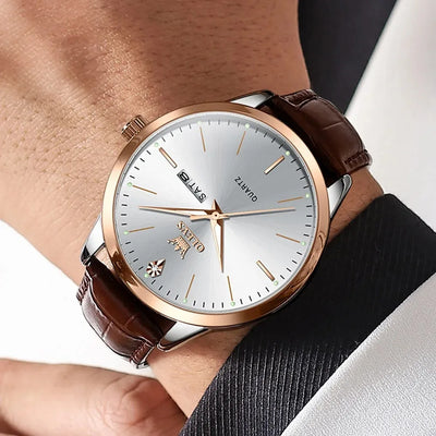 Watch Craft Week Calendar Quartz with Leather Strap - WO2MEN