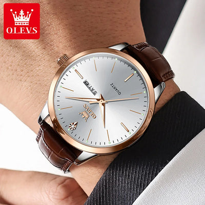 Calendar Week Display Timepiece With Luminous Dial