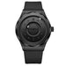 Quartz Wristwatch with Silicone Strap Water Resistant - Black