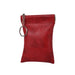 Key Wallet with Key Ring Pillow Shape for Everyday - Red