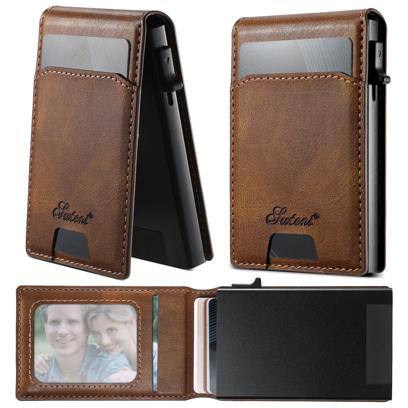 Wallet Card Holder Magnetic Automatic Eject System