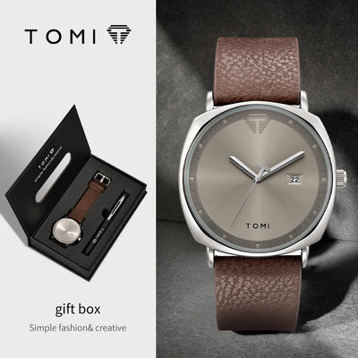 Timeless Calendar Quartz Watch Gift Box Set With Pen