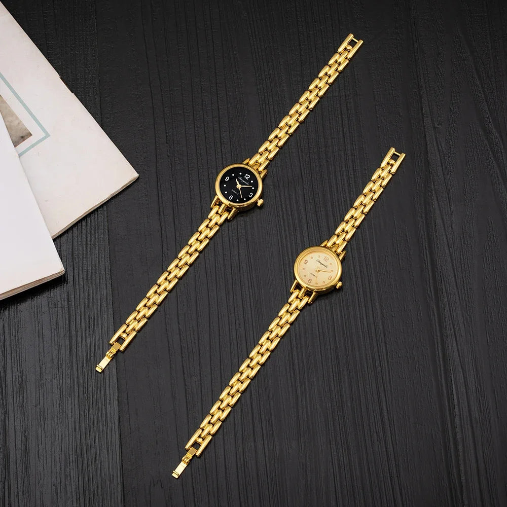 Watch with Bracelet Strap Quartz for Women Small Dial