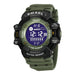 Sport Digital Watch with Backlight Chronograph - Army Green