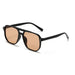 Square Frame Sunglasses UV400 Lenses for Adults - Khaki