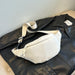 Waist Bag Crossbody Large Capacity Everyday Use - White