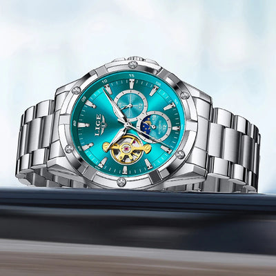 Tourbillon Automatic Watch for Men Wristwatch Timepiece