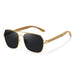 Sunglasses Rectangle Polarized UV400 Eyewear Pro - Black