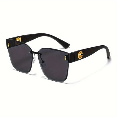 Gradient Large-Frame Sunglasses With Patterned Temples - WO2MEN