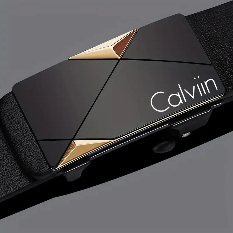 PU Leather Belt Automatic Buckle