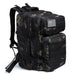 Rugged Outdoor Tactical Backpack with MOLLE System - Black Camo
