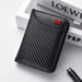 Minimalist Vertical Card Wallet for Everyday Essentials - Carbon Black
