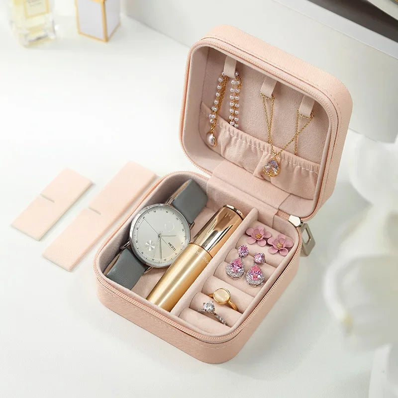 Petite Jewelry Box for Travel and Display Case Deluxe