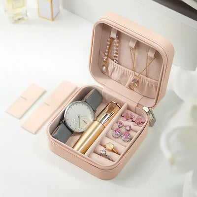 Petite Jewelry Box for Travel and Display Case Deluxe