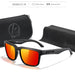 Sunglasses Square Frame Polarized UV400 Outdoor - Mirrored Red