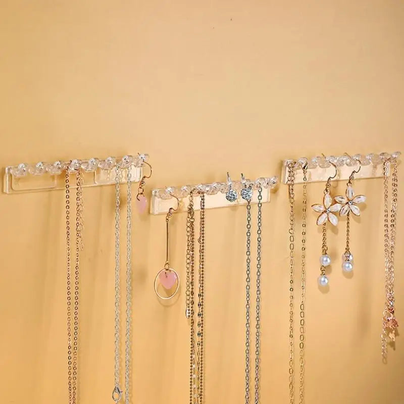 Necklace Holder Organizer Wall Mount with 8 Hooks