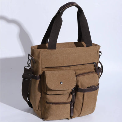 Shoulder Bag with Multiple Pockets for Documents