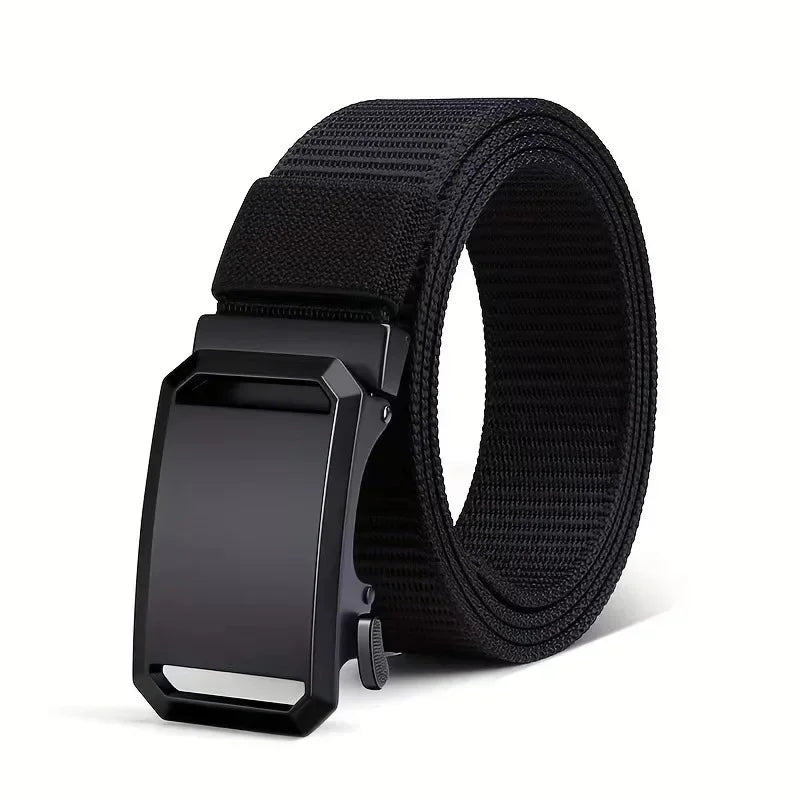 Belt with Toothless Automatic Buckle for Outdoor Work