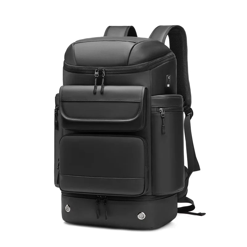 Large Capacity Travel Backpack Waterproof with Shoe Bag