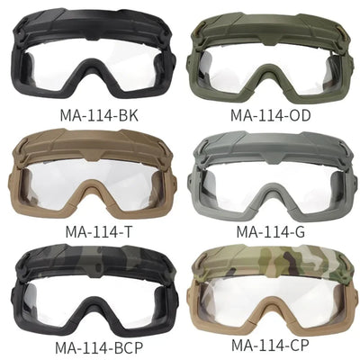 Tactical Goggles with Helmet Mode And Head Mode