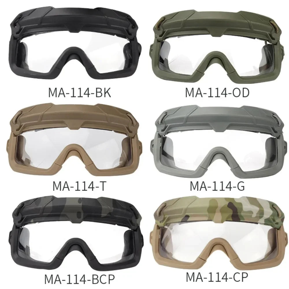 Tactical Goggles with Helmet Mode And Head Mode