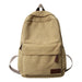 Classic Backpack with Front Pocket And Top Handle - Khaki