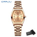 Tonneau Dial Timepiece With Roman Numeral Grace Watch - Rose