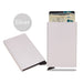 Aviation Metal RFID Card Wallet With Slim Pop Out Pro - Silver