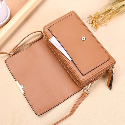 Wallet Crossbody with Card Slots and Removable Strap - WO2MEN