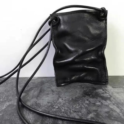 Mini Cellphone Bag Crossbody Pleated Punk Style