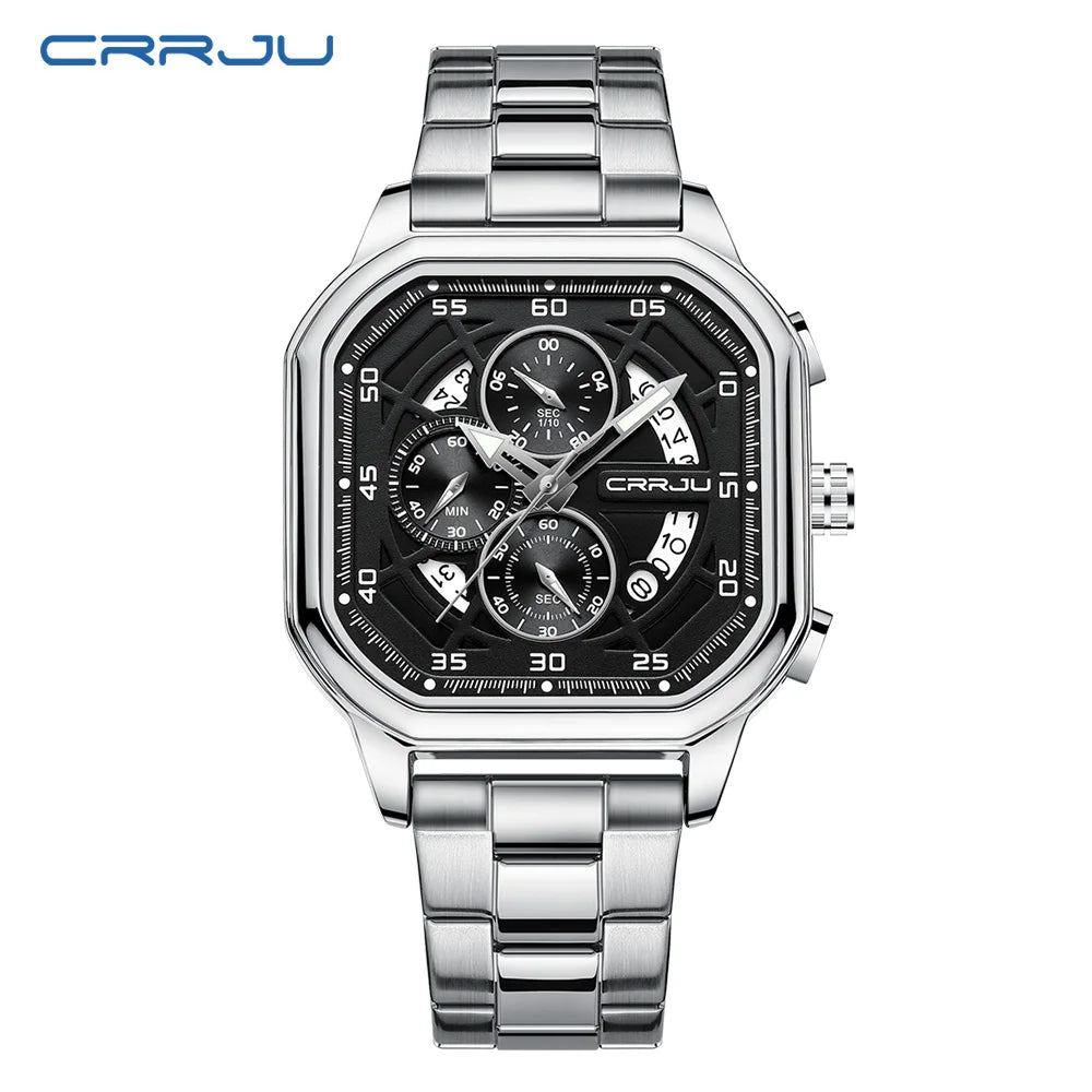 Contour Square Chronograph Timepiece With Subdials