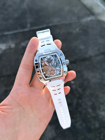 Automatic Skeleton Wristwatch with Transparent Movement