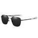 Retro Sunglasses Pilot Polarized Eyewear UV400 - Black