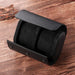 Watch Organizer Leather Case - Black 2 Slots