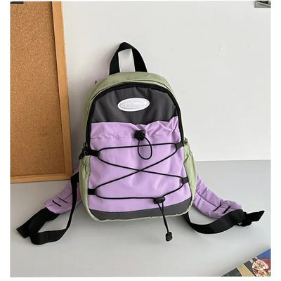 Backpack with Front Bungee Cord for Quick Access