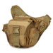 Outdoor Waterproof Camo Messenger Shoulder Bag - Tan