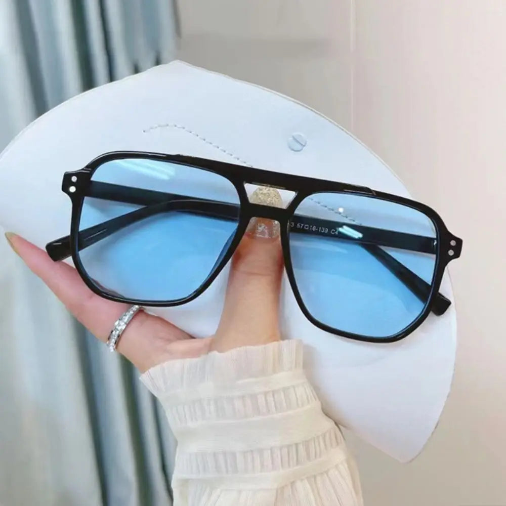 Square Frame Sunglasses UV400 Lenses for Adults
