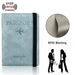 Passport Card Organizer With RFID Shielding Wallet Plus - Blue