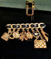 Belt with Charms And Pendants for Everyday Wardrobe - Black Brooch