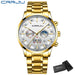 Chrono Calendar Masterpiece Watch With Moonphase Dial - Gold