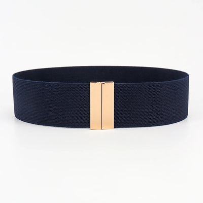 Geometric Pattern Belt with Bar Buckle Accessory