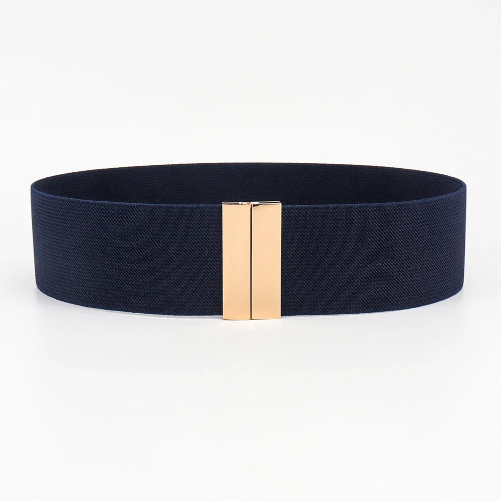Geometric Pattern Belt with Bar Buckle Accessory