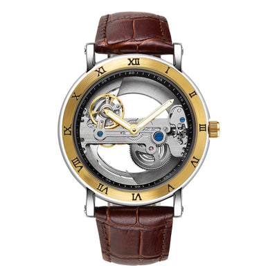 Skeleton Mechanical Wristwatch with Automatic Movement