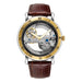 Skeleton Mechanical Wristwatch with Automatic Movement - Brown
