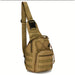 Molle Chest Bag Tactical Sling Backpack Outdoor - Khaki