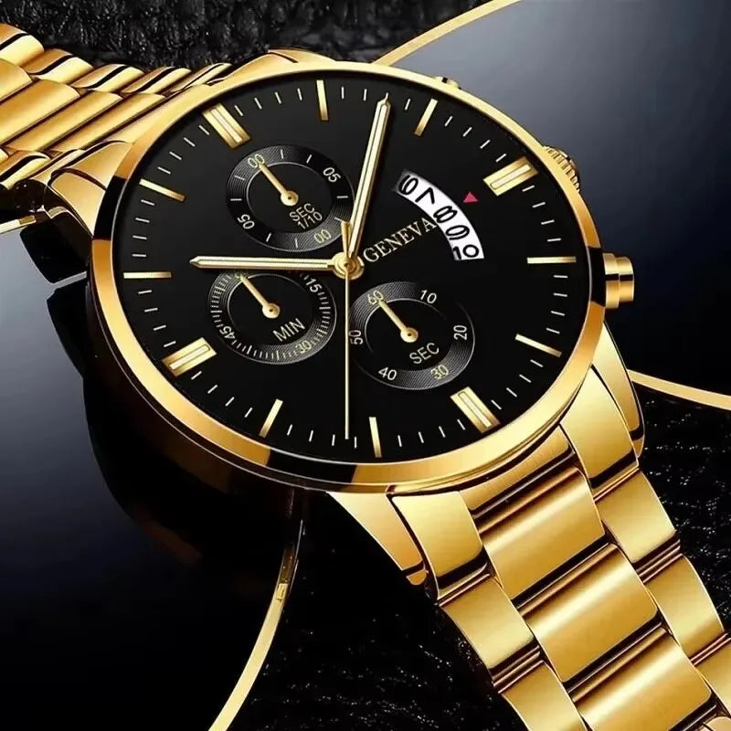 Wristwatch with Chronograph Sub Dials and Date