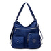 Handbag with Multiple Pockets Large Capacity Everyday - Navy Blue