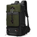 Outdoor Backpack with Multi Pocket Design Frame - Army Green